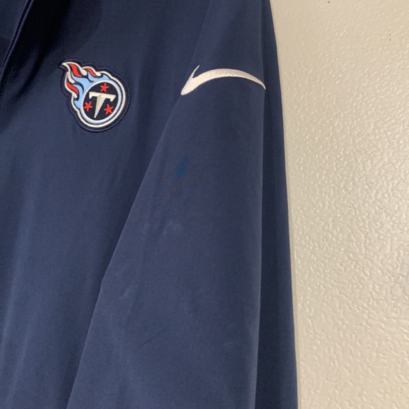 TENNESSEE TITANS NIKE TEAM ISSUED MENS QUARTER ZIP PULLOVER LARGE - Picture 3 of 8